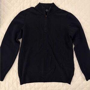 Men's Ledbury Navy Half-Zip Sweater M